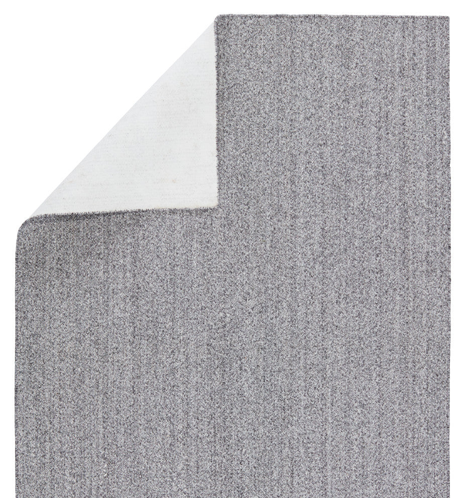 Jaipur Living Maracay Indoor/ Outdoor Solid Area Rug, Black/White, 4'x6'