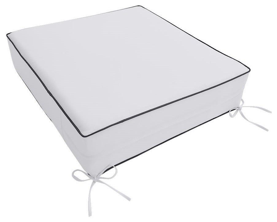 Contrast Pipe Trim Small 23x24x6 Deep Seat Back Rest Bolster Cover ONLY AD105