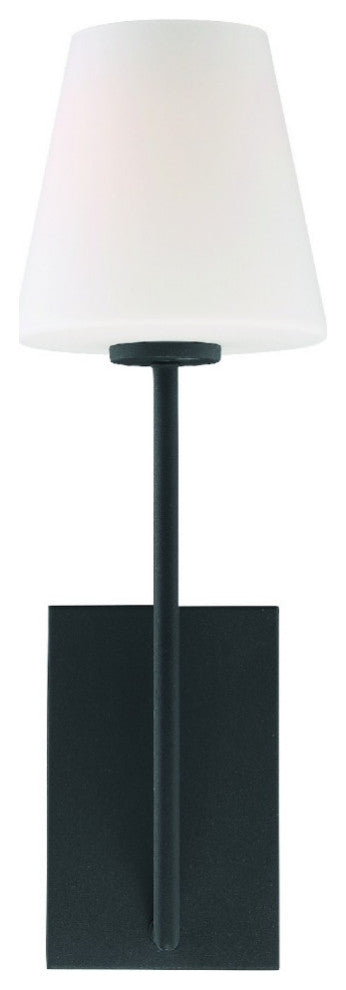 Lena 1 Light Black Forged Wall Mount