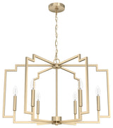 30" Zoanne Alturas Gold 6-Light Chandelier