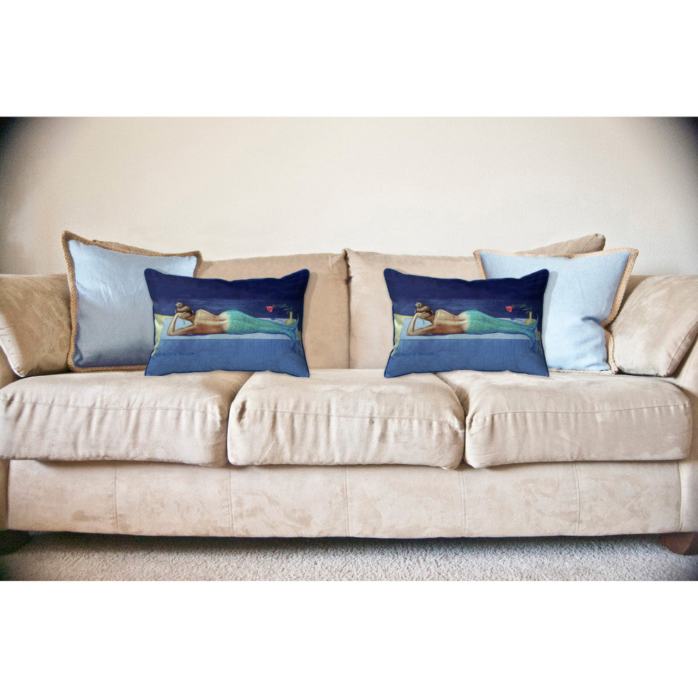 Mermaid Large Indoor/Outdoor Pillow 16x20