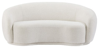 Hyde Boucle Fabric Upholstered, Cream, Loveseat