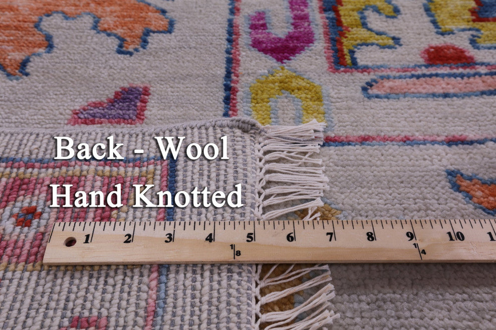 10' 0" X 13' 9" Hand Knotted Turkish Oushak Wool Rug - Q14784