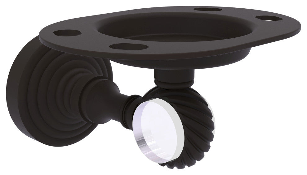 Pacific Grove Twisted Tumbler and Toothbrush Holder, Oil Rubbed Bronze