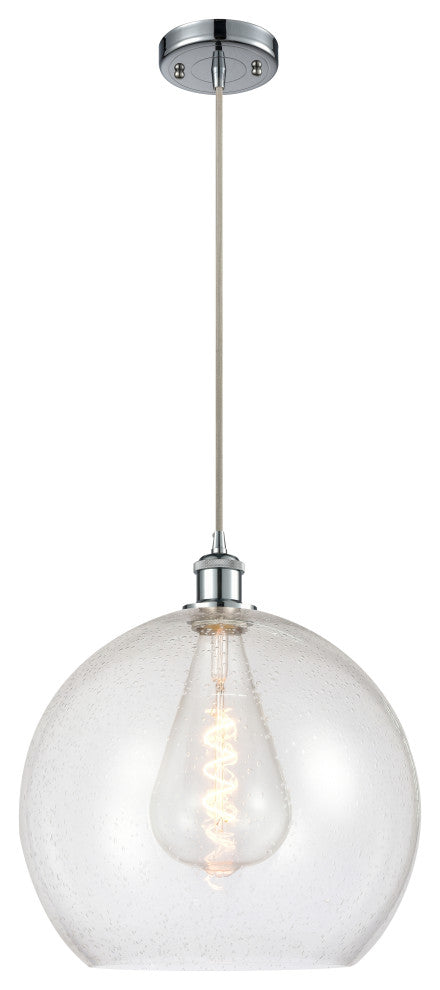 Innovations 516-1P-PC-G124-14-LED 1-Light Pendant, Polished Chrome