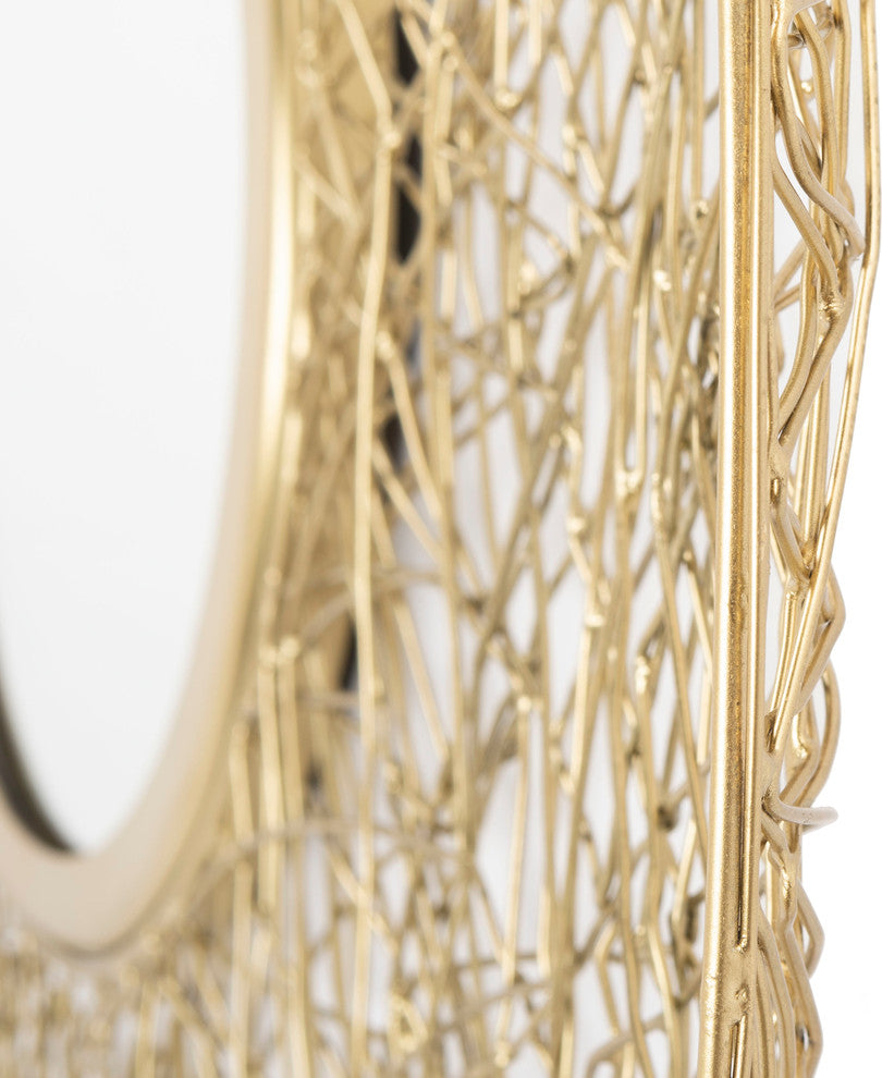 Safavieh Harner Mirror, Brass
