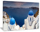 "Blue Doomes Churches Panorama" Landscape Print Wall Artwork, 20"x12"