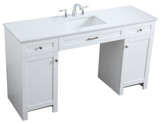 60" ADA Compliant Bathroom Vanity, White