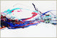 Bethel International JA84HG5072C Wall Art, Blue and Red and Black