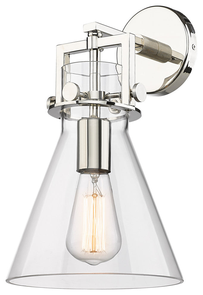 Innovations Newton Cone 1 8" Sconce Polished Nickel