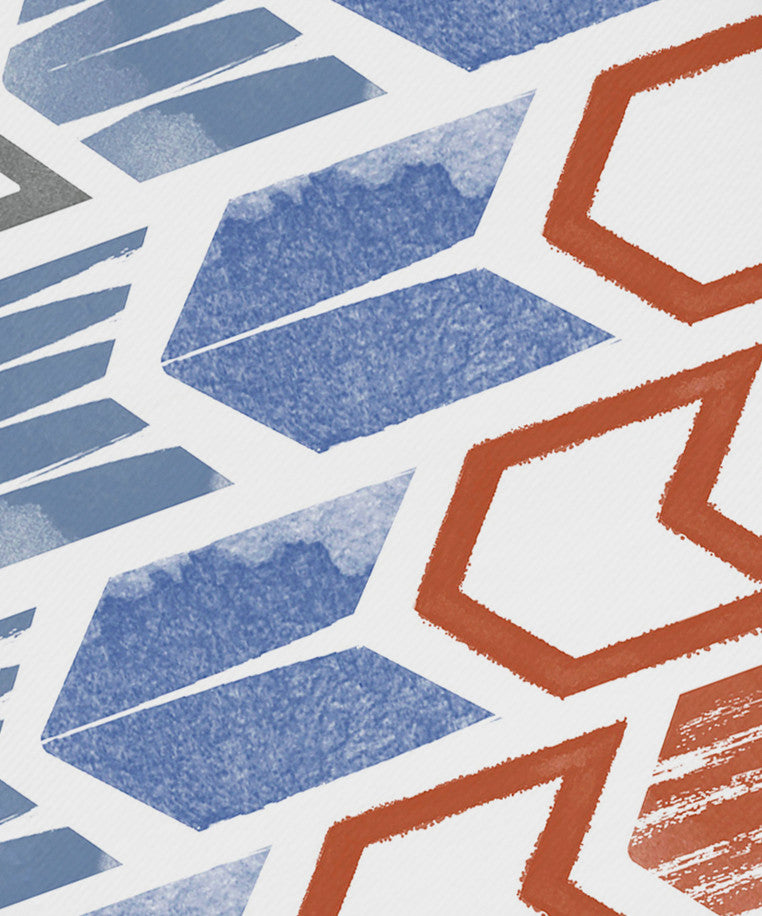 Arrow Geometric Print Napkin, Gray (Set of 4), 19 x 19"