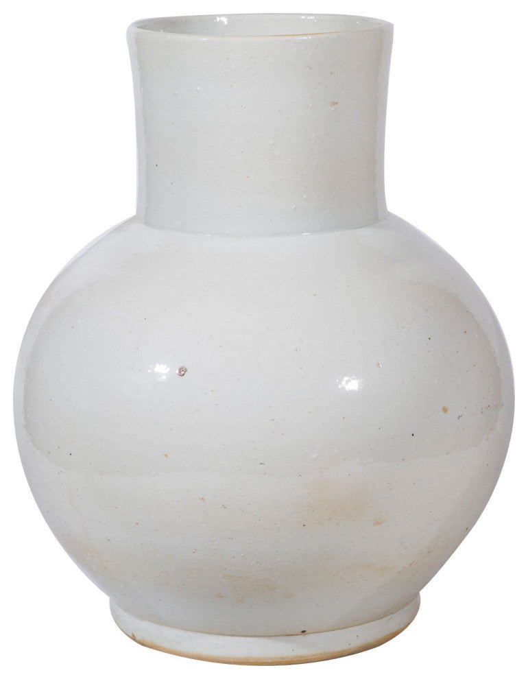 Busan White Balloon Vase Large