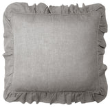 Basina Linen Gray Chambray, Euro, Sham