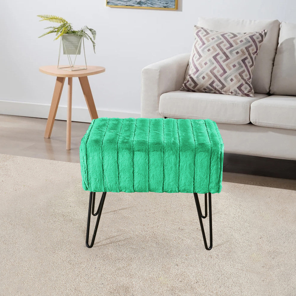 Serenta Super Mink Ottoman, Arcadia, 19''x13''x17''