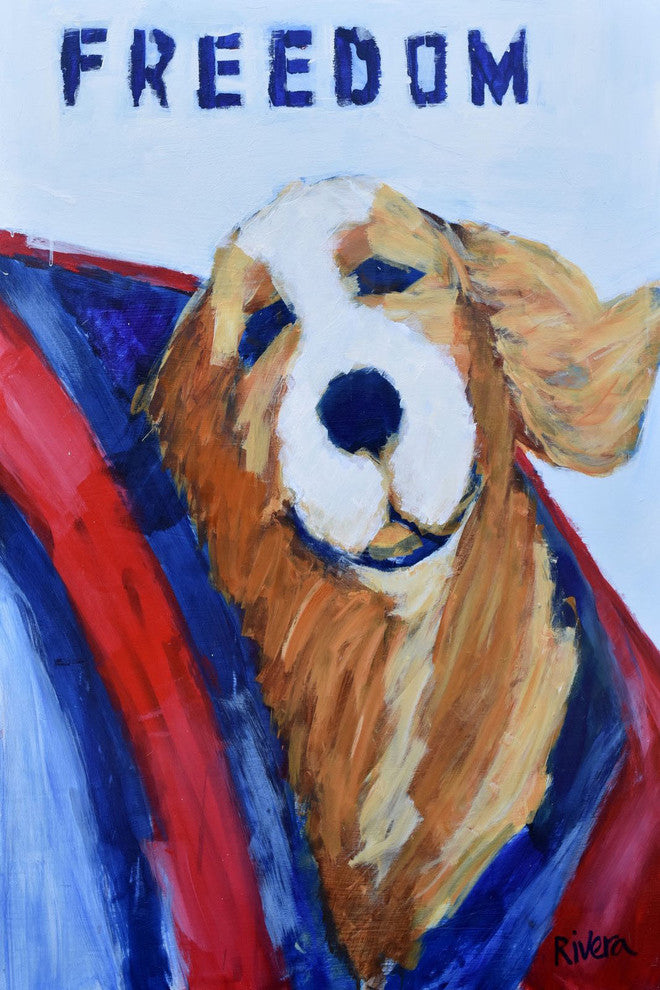 "Freedom" Painting Print on Wrapped Canvas, 40"x60"