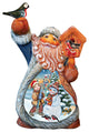 Hand Painted Snowy Friends Tiny Tale Santa Figurine