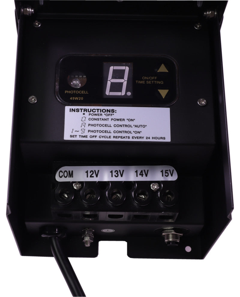 300W Multi Tap, 12-15V Metal Black Case Low Voltage Transformer