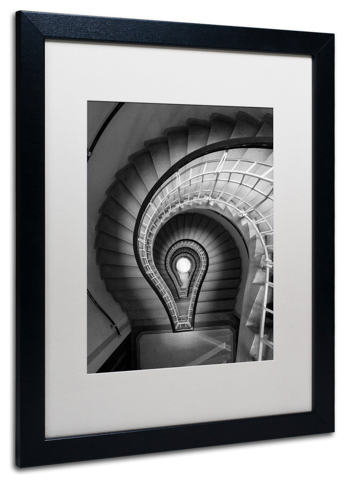 "I Have An Idea" Matted Framed Canvas Art by Moises Levy