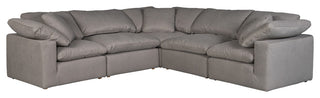 Terra Condo Classic L Modular Sectional Livesmart Fabric Light Grey