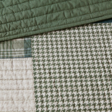 Woolrich Mill Creek Oversized Cotton Quilt Set, Green
