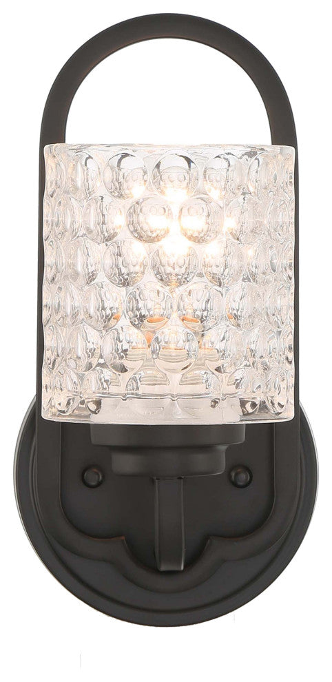 1 Light Dimmable Armed Sconce