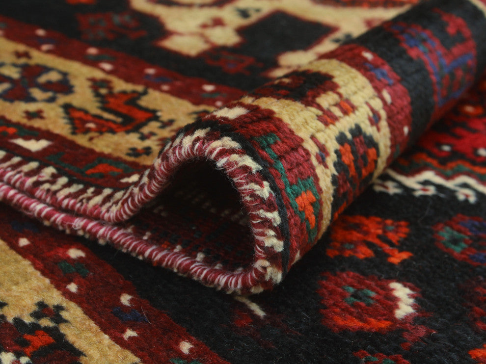 Fine Vintage Distressed Sherman Red Rug