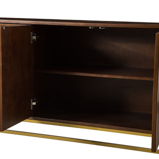 Julian Contemporary 4 Door Sideboard, Walnut