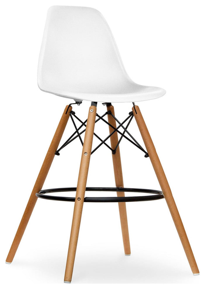 Pyramid Counter Stool, White, 2-Pack