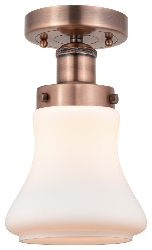 Innovations Bellmont 1 6.5" Semi-Flush Mount Antique Copper