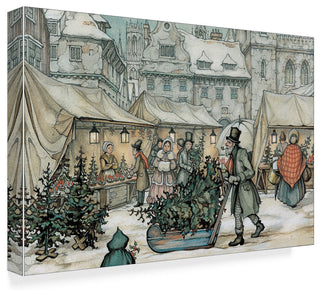 Anton Pieck 'A Christmas Sled' Canvas Art