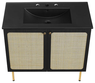 Chaucer 36" Bathroom Vanity - Black Black