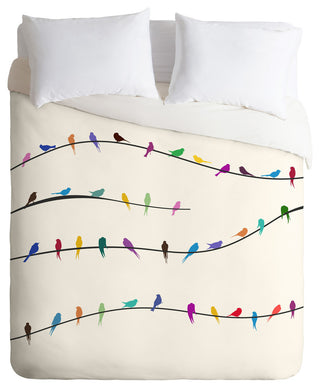 Deny Designs Belle13 Happy Spring Duvet Cover - Lightweight