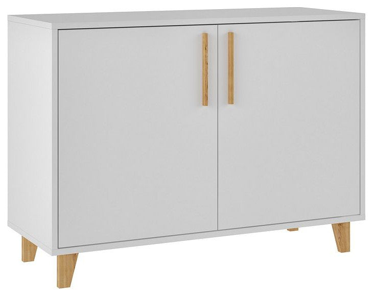 Herald Double Side Cabinet in White
