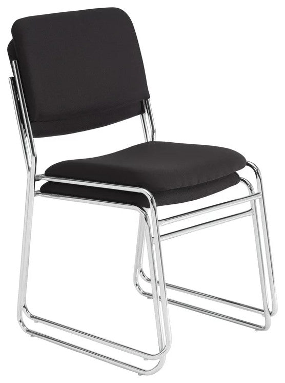 Set of 2 Dining Chair, Versatile Design With Contoured Seat & Back, Ebony Black