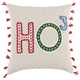 Beige Red Holiday Whimsical Throw Pillow