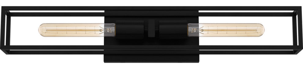 Quoizel LGN8624 Leighton 2 Light 24"W Bath Bar - Matte Black
