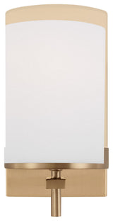 Zire 1-Light Wall/Bath Sconce, Satin Brass