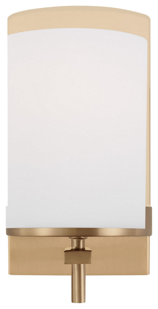 Zire 1-Light Wall/Bath Sconce, Satin Brass