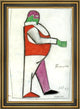 Kazimir Malevich Fat Man - 16" x 24" Framed Premium Canvas Print