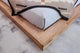 Mash Lax Modern Solid Wood Platform Bed, King Platform with Headboard