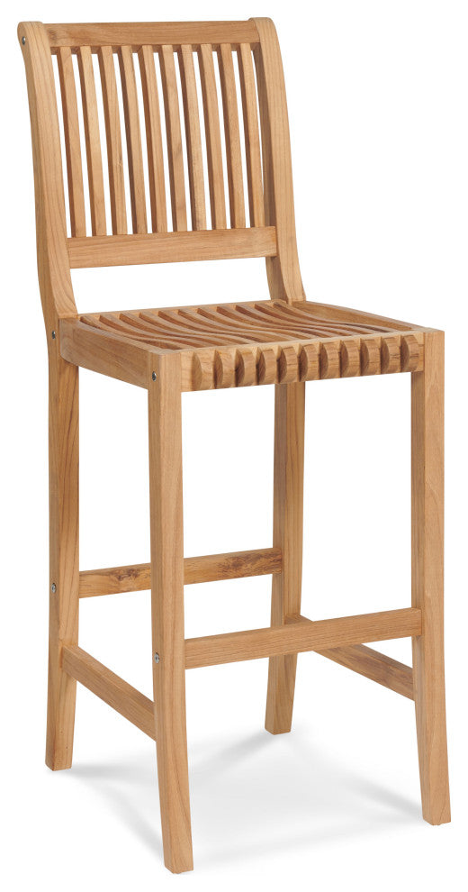 Palm Teak Outdoor Bar Chair