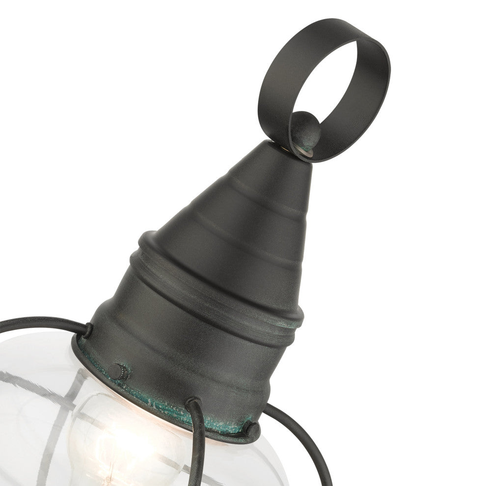 Charcoal Nautical, Farmhouse, Bohemian, Colonial, Outdoor Post Top Lantern