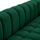 Gwen Velvet Upholstered Chair, Green, Sofa