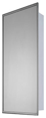 Residential Series Medicine Cabinet, 16"x36", Bright Annealed Stainless Steel Frame