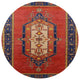 Ahgly Company Indoor Round Mid-Century Modern Area Rugs, 4' Round