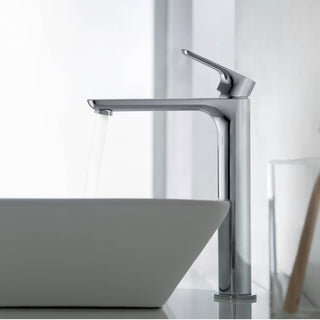 Tender-T Single Handle Bathroom Vessel Sink Faucet, Chrome