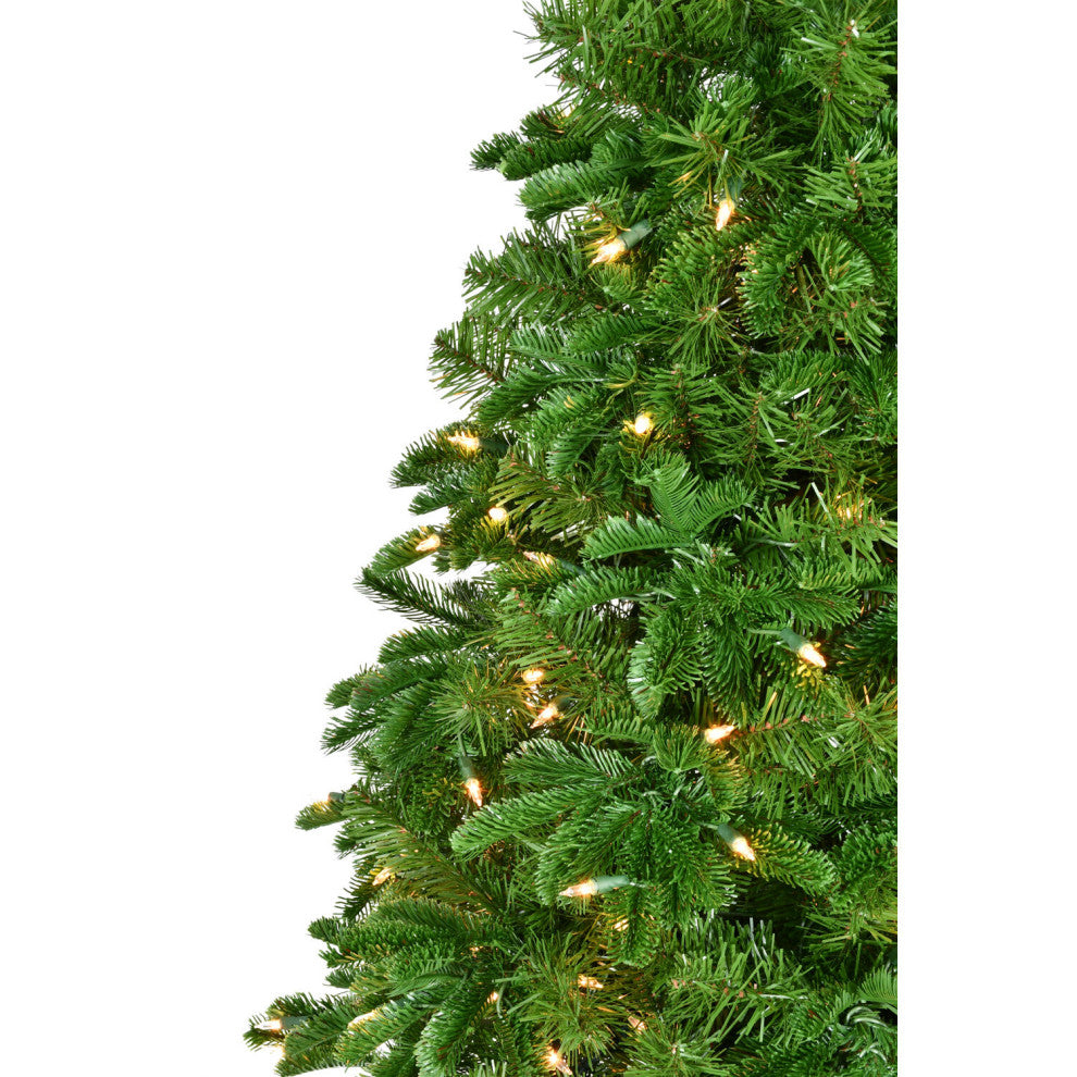 4.5-Ft. Porch Tree, Reindeer Pot With Warm White LED Lights