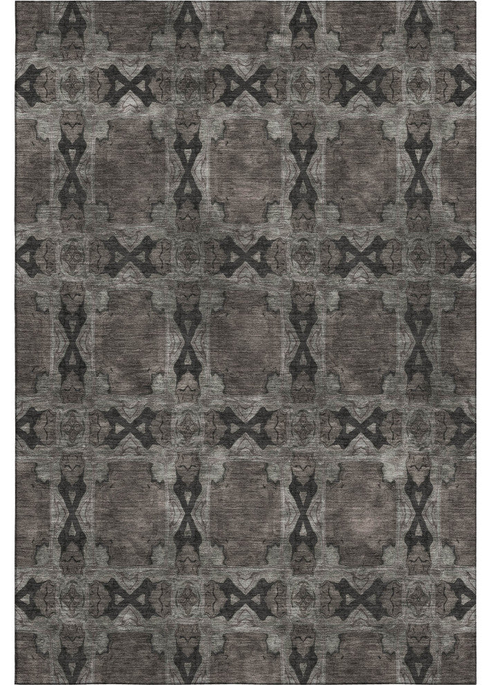 Premium Machine Washable Mayfield AMF564 Gray 9' x 12' Rug