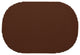 Kraftware Fishnet Chocolate Brown Oval Placemats, Set of 12