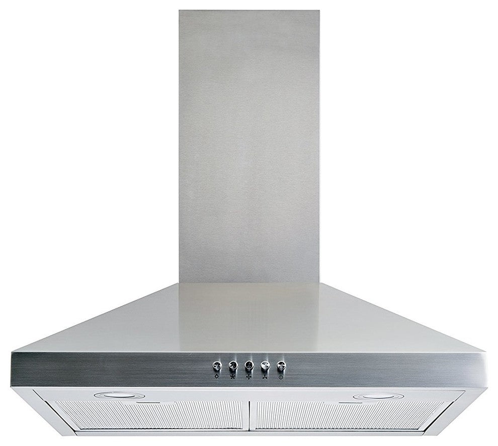 Winflo Convertible Wall-Mount Range Hood, Stainless Steel, 30"